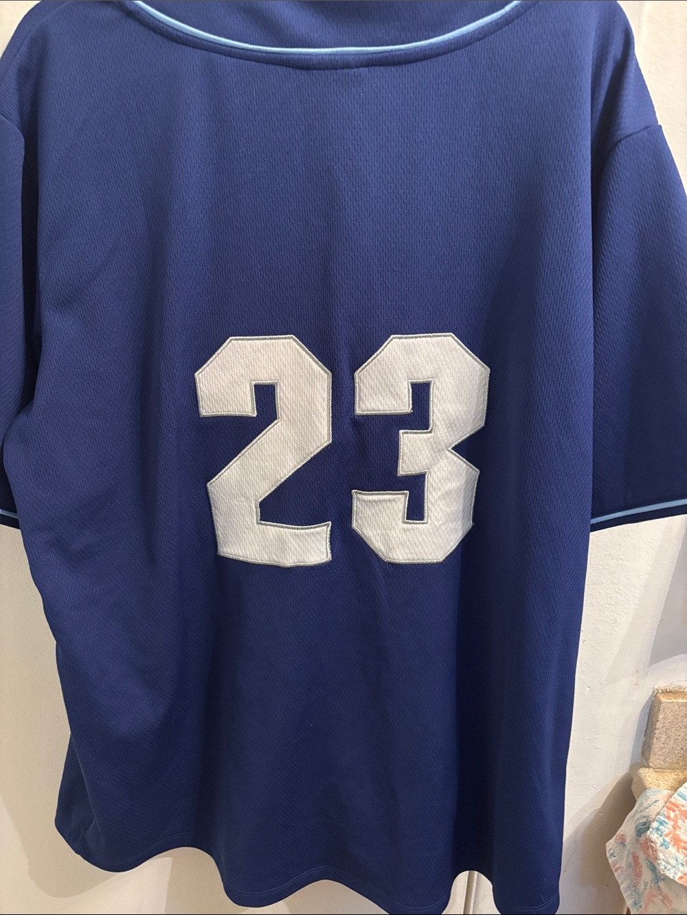 Disney D23 Navy Blue Baseball-Style Jersey with Light Blue Trim - Picture 5 of 10